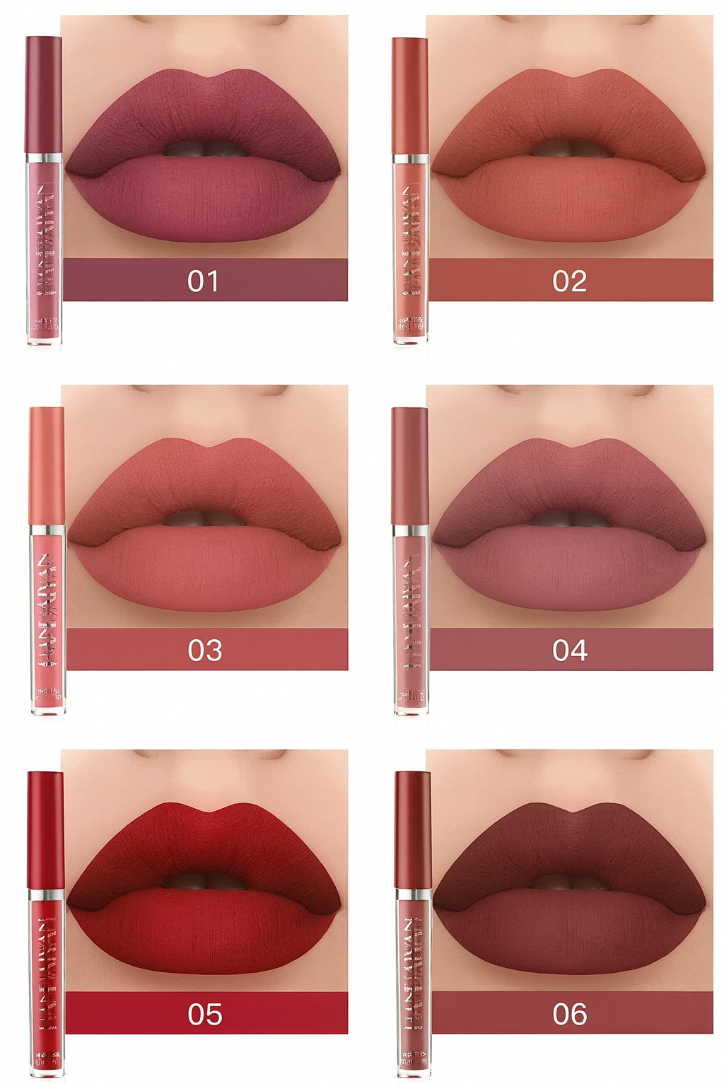 โจ New Velvet Long Lasting Waterproof Non-Transfer Liquid Matte Lipstick โ Set of 6 โจ