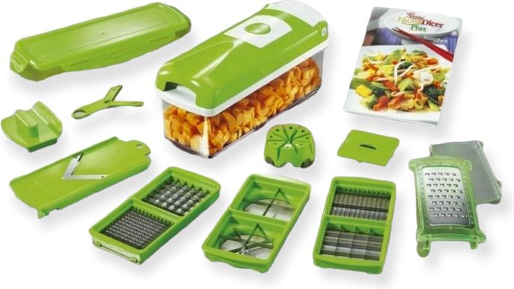 ⭐ 12 in 1 Multi-Functional Vegetable Cutter (Green)